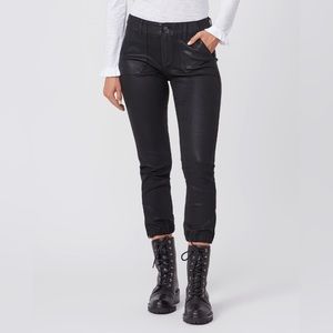 PAIGE Mayslie Jogger Black Fog Luxe Coating, size 26